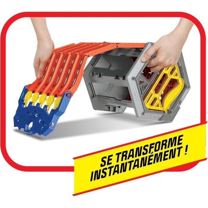 Jouet - hot wheels - action piste coffret transportable - 5 voies - inclus 1 véhicule