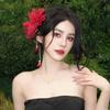 Tassel Hanfu Hair Accessories Ancient Style Flower Hairpin Elegant Chinese Style Hair Clip  Women