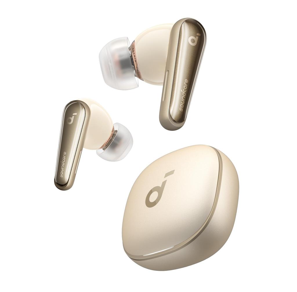 Anker Soundcore Liberty 4 Wireless Noise Canceling Sound To 28 Hours of Waterproof Technical Standards Champagne Gold (Bluetooth 5.3) [Completely