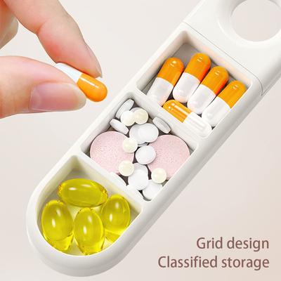 Мини Портативный Органайзер Для Таблеток Еженедельный Держатель Таблеток Коробка Для Таблеток Диспенсер Для Таблеток 3 Сетки Раздаточные Ящики Для Хранения Для Дома