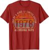 47th Birthday Gifts Men Women Vintage 1978 Original Parts TShirt