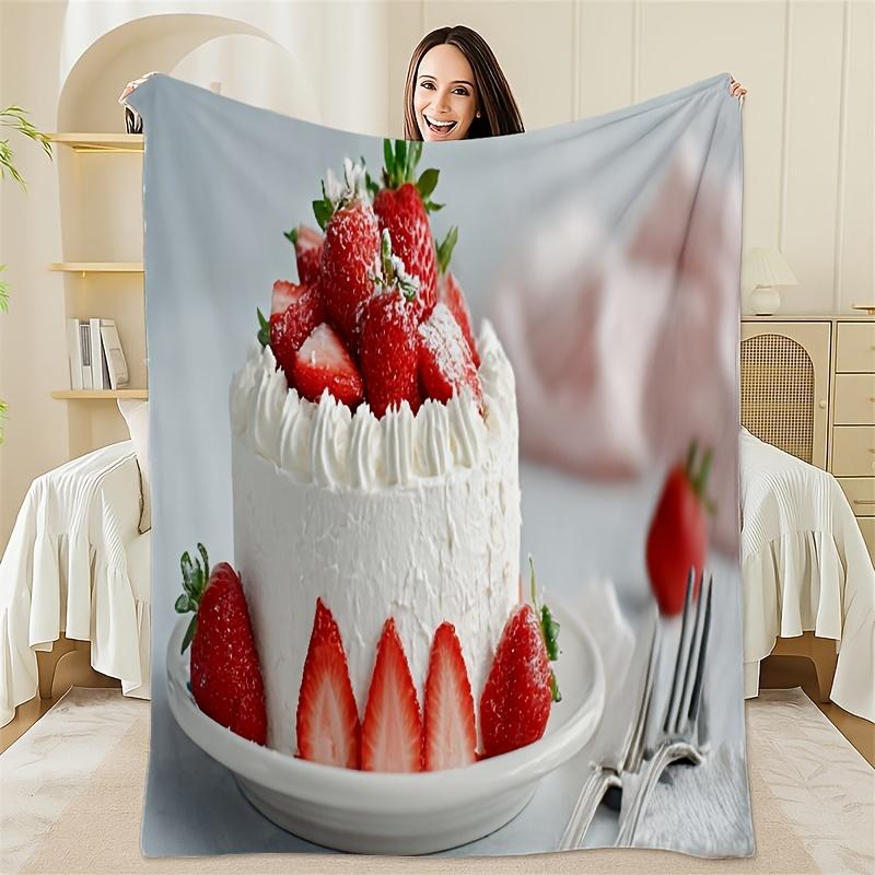 Simple geometric patterns Flannel printed blanket suitable for all seasons suitable for living room office sofa and travel