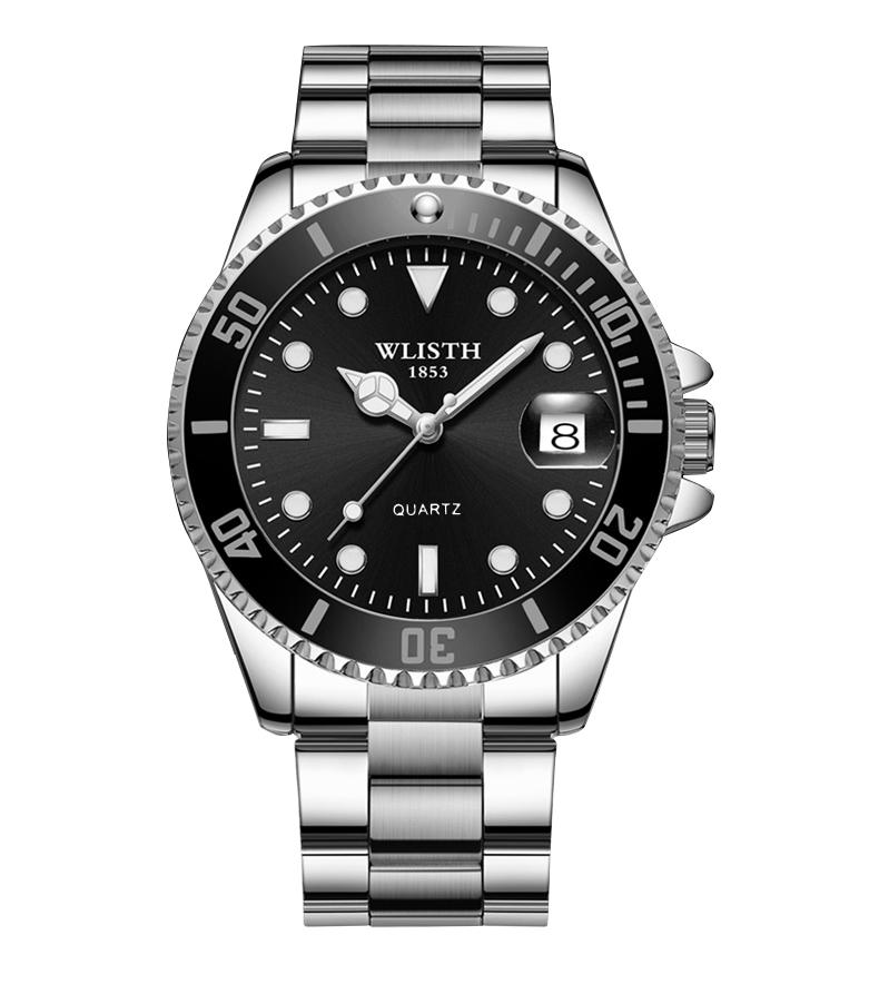 Watches for Man Business Stainless Steel Watch Calendar Quartz Watches Waterproof Luminous montre homme relgios masculino