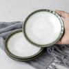 Креативные ретро круглые обеденные тарелки бытовые послеобеденные тарелки для десерта закуски изысканная легкая роскошная керамическая тарелка столовая посуда