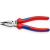 Клещи с длинными узкими губками KNIPEX с рукоятками из комфортного материала 185 мм 0822-185SB Красный