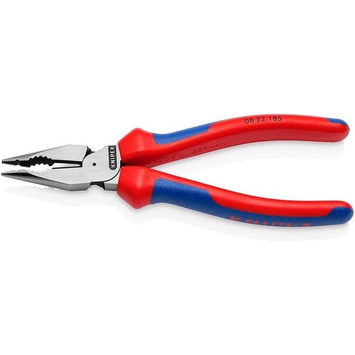 Клещи с длинными узкими губками KNIPEX с рукоятками из комфортного материала 185 мм 0822-185SB Красный