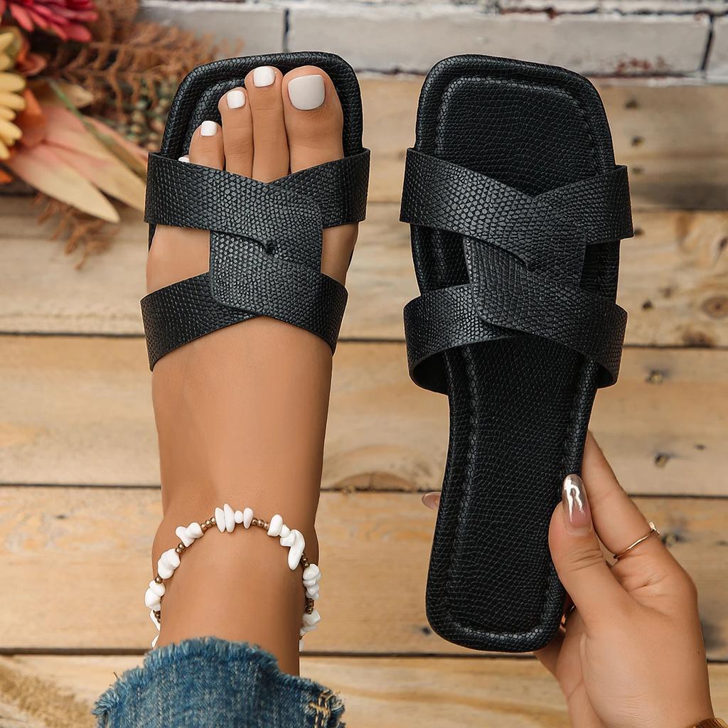 Летние тапочки женские плоские роскошные пляжные шлепанцы женские сандалии трендовый брендовый дизайн шлепанцы женская обувь большой размер 43