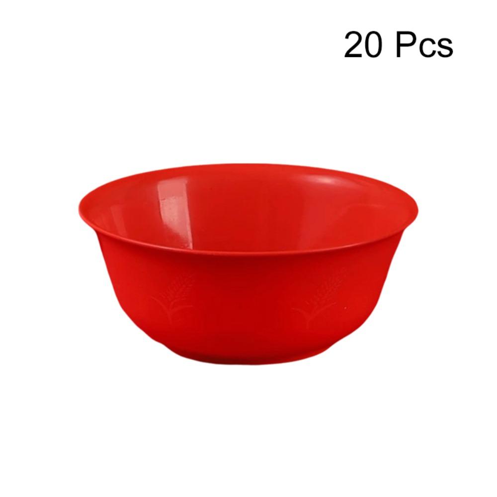 20PCS Heat-Resistant Party Bowl Rice Husks Picnic Bowl Ice Cream Bowl Fruits Bowl Outdoor