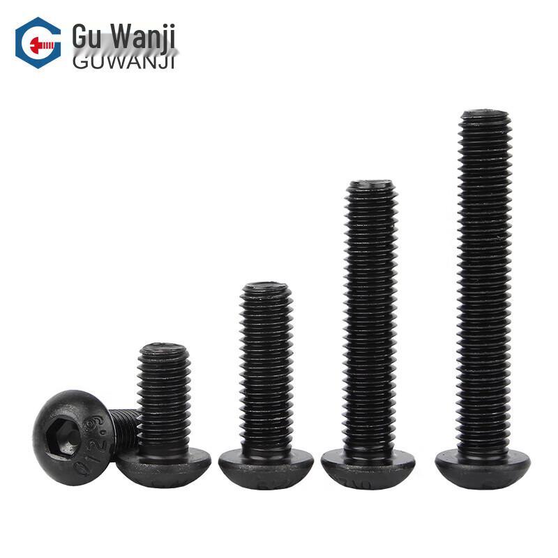 GUWANJI 12.9 Grade Blackened Hex Socket Button Head Screws