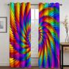 Дешевые ослепительные радужные красочные современные высокие затемняющие оконные шторы для гостиной спальни декор затемняющий материал драпировка новый