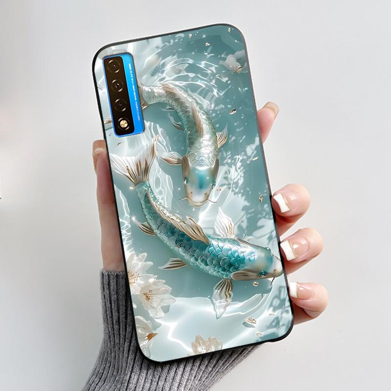 Чехол для TCL 20S 20L 20L+ 20 Pro 5G Роскошный Милый Кролик Любовь Забавный Черный Мягкий Силиконовый Чехол для Телефона для TCL20 20Pro 5G Задняя Крышка