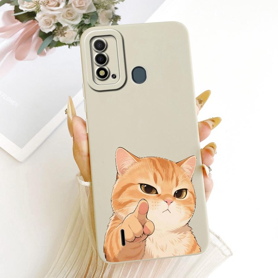 For Itel P37 Pro Vision 2Plus Phone Case Cute Rabbit Liquid Soft Silicone Bumber Shell For Itelp37 Capa Vision2s Back Cover