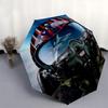 Pilot,Maverick Automatic Folding Umbrella  8 Ribs Lightweight Design, Durable Iron Frame, Compact and Portable, Ideal Birthday or Christmas