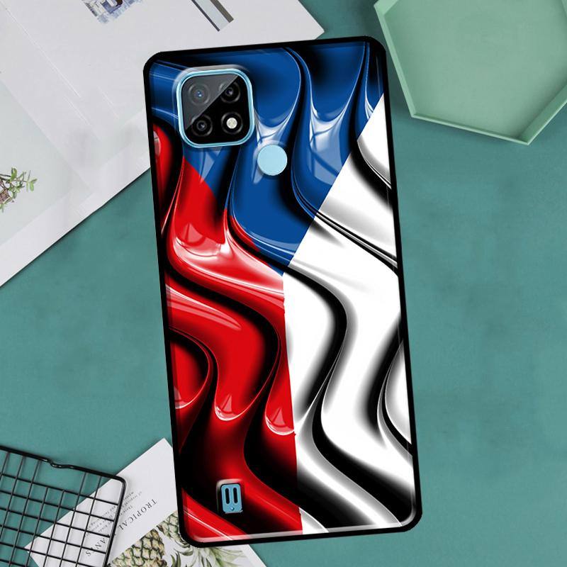Флаг Чехии Чехол для OnePlus 10 9 Pro 8T 9R 10R Nord2 для Realme 8 Pro 9 GT Neo 3 2 Master 8i 9i