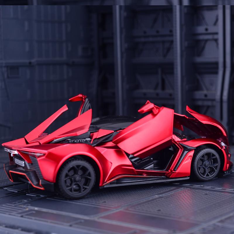 1:32 Lykan Hypersport Alloy Sport Car Model Diecast & Toy Metal Vehicles Supercar Model Simulation Collection Childrens Toy Gift