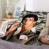 Scarface Classic Movie Print Flannel Blanket Soft Warm Throw For Sofa Bedroom Game Room Living Room Home Bedding Decor Gift