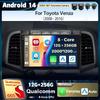 Android 14 Carplay автомобильное радио для Toyota Venza 2008 - 2016 Мультимедийный видеоплеер Навигация GPS Стерео 2Din DVD Головное устройство Авто