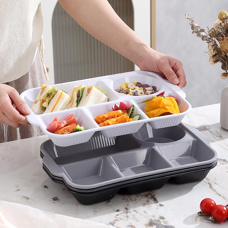 1/4 шт. Пищевая тарелка квадратная домашняя кухня многоразовая обеденная тарелка для взрослых порционный контроль диета 3 отделения безопасна для микроволновой печи