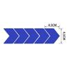 10Pcs 4.5*4cm Car Night Reflective Stickers,Safety Warning Tape,Blue/Red/White/Yellow/Fluorescence Green Car Decoration Stickers