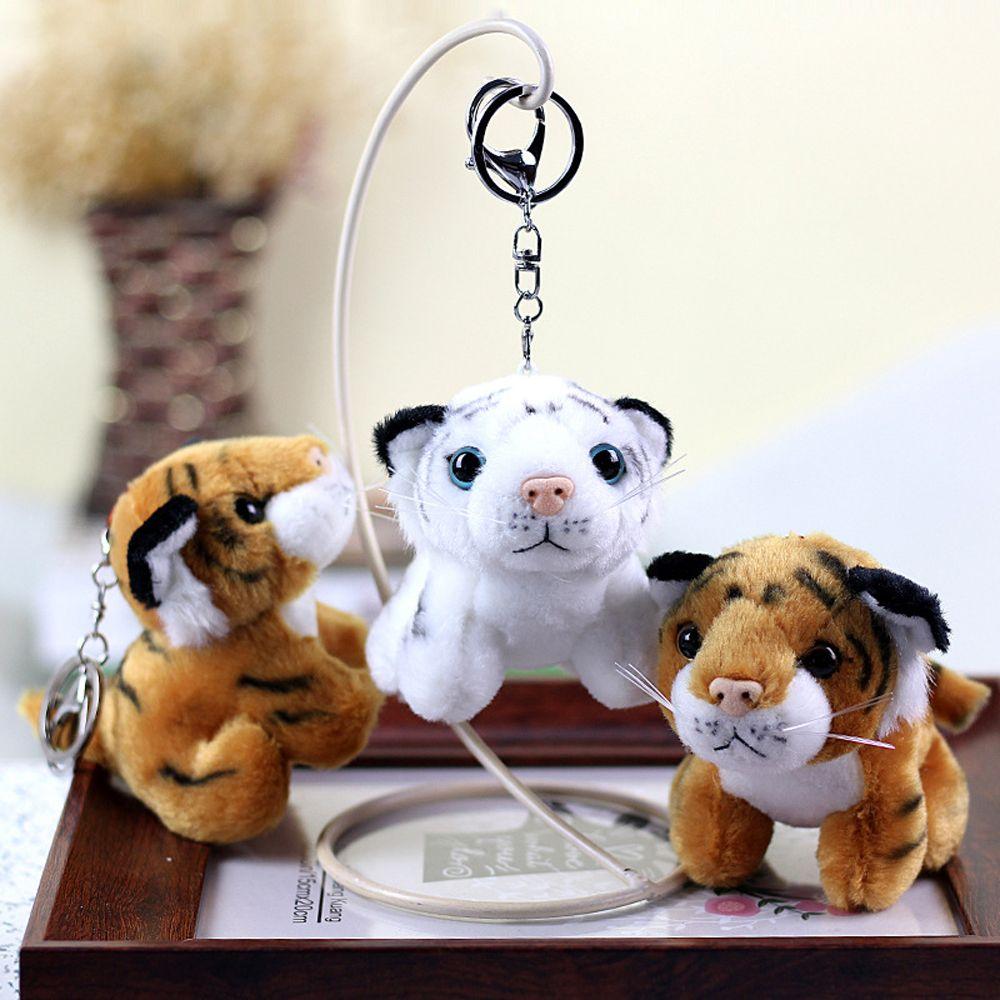 2022 New Year Stuffed Animals Tiger Plush Keychain Car Plush Keyring Plush Pendant Stuffed Toys