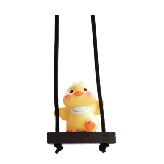 Подвеска для зеркала заднего вида, пара уток, подвесное украшение, легко повесить, очаровательный внешний вид, подвесное украшение для салона автомобиля