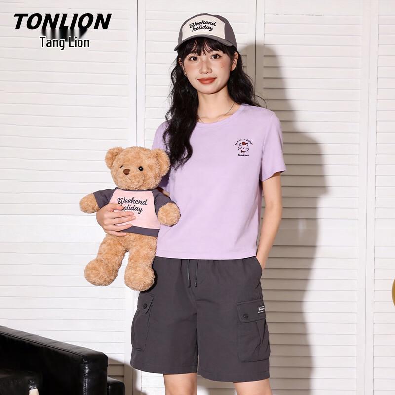 TonLion Women's 100% Cotton Short-Sleeve T-Shirt