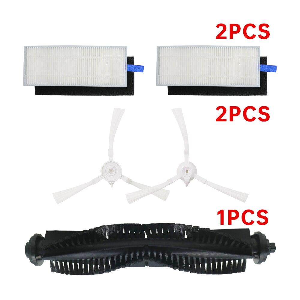 Основная щетка HEPA-фильтр для Qihoo 360 S6 Рулонная щетка Боковая щетка Швабра Ткань Робот-пылесос Запасные части Аксессуары