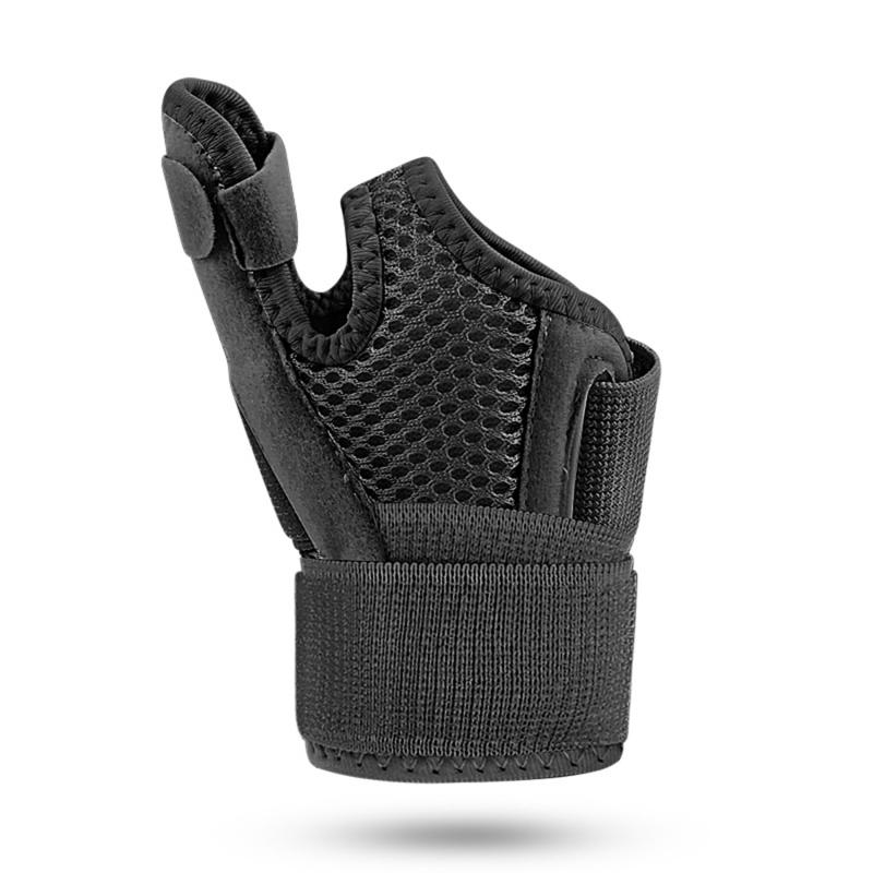 1 шт., поддерживающая повязка на запястье для большого пальца, подходит для правой и левой руки, защита запястья, гибкая дышащая перчатка с шиной для большого пальца