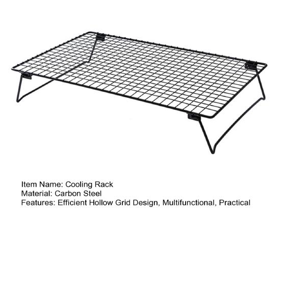 Охлаждающая стойка из углеродистой стали, складная полка для охлаждения, конструкция из штатива, полая решетка, охлаждающая стойка, универсальный инструмент для выпечки хлеба, печенья, лунного пирога