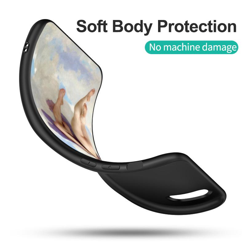 Черный чехол из ТПУ для Samsung Galaxy F23 M12 M22 M23 M32 4G M52 5G M30S M21 Художественная роспись Рождение Венеры