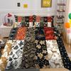 Рождественская печать 3D-печать Полиэстеровая наволочка Пододеяльник Набор из двух или трех предметов