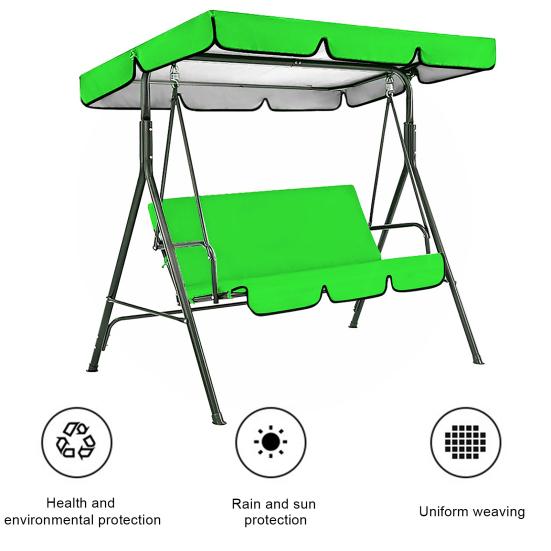 Садовые качели, водонепроницаемый сменный навес, простая установка, водонепроницаемые, устойчивые к ультрафиолетовому излучению, уличные качели для патио, солнцезащитный козырек, комплект чехлов на сиденье