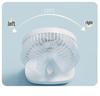 USB Rechargeable Desktop Fan - Silent, Dual-Use with Brushless Motor