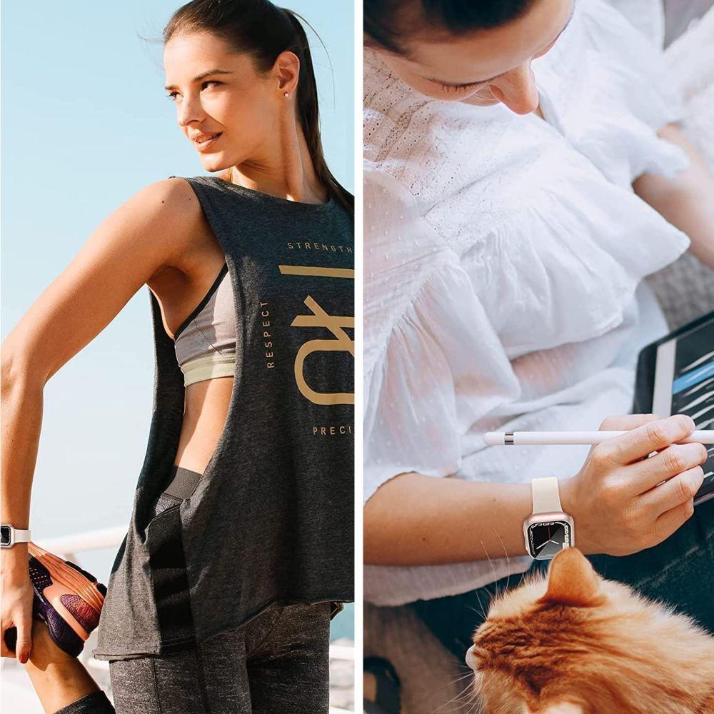 Tech-Protect Defense360 Apple Watch 7 / 8 / 9 (45 Mm) Black/Orange