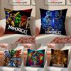 G-Game N-Ninjagos Наволочка Антипылевой клещ Наволочка Невидимая молния Шелковистая Наволочка для диванной подушки