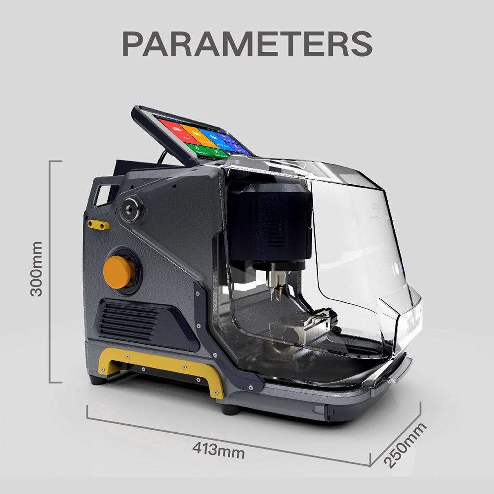 Станок для нарезки ключей Xhorse Condor XC-MINI Plus II поддерживает ключи для автомобилей, мотоциклов, бытовые ключи с бесплатными зажимами M3 и M5