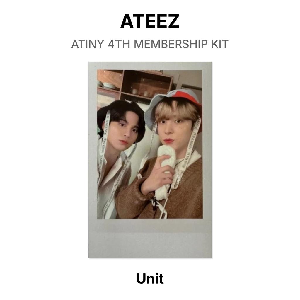 ATEEZ КИТ 4-ГО ЧЛЕНСТВА ATINY Официальная фотокарточка