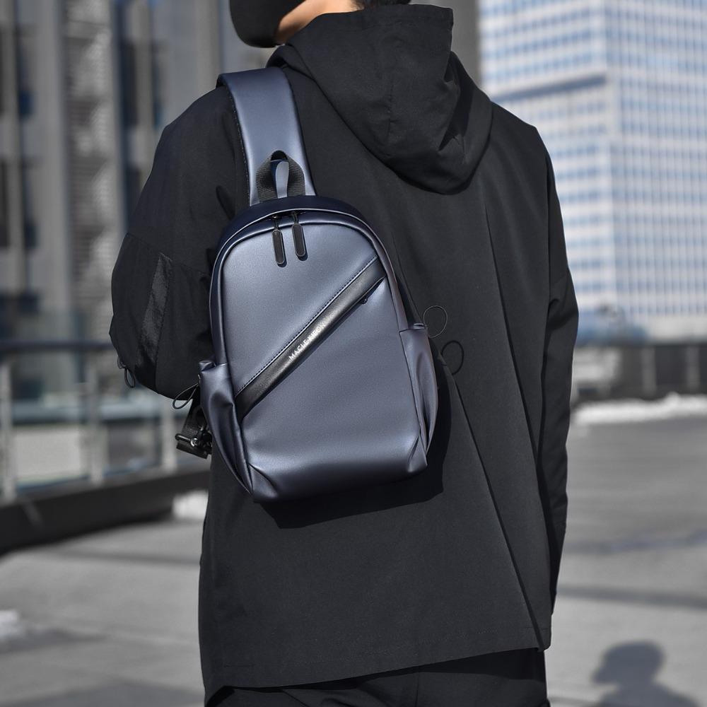 Трендовая мужская нагрудная сумка-слинг Стильный рюкзак через плечо для повседневного и уличного использования