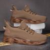 New Spring and Autumn Large Size Men's Flying Weaving Lightweight Versatile Running Shoes Breathable Outdoor Leisure Sports
