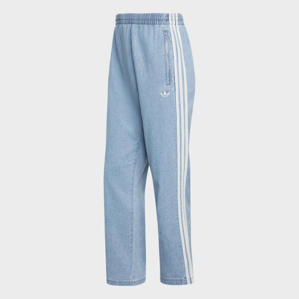 adidas Летние блестящие джинсовые спортивные штаны Firebird Kx1195