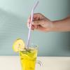 4Pcs Reusable Silicone Straws Set Easy To Clean Bend Colorful Heat-resistant Easy To Clean Food Grade Straw