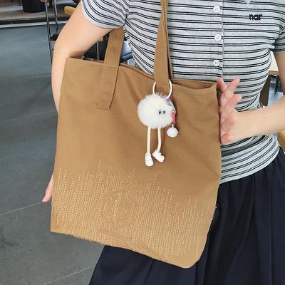 Сумка Commuter Tote Холщовая сумка Женская сумка под мышкой в стиле кэжуал Сумка-тоут Холщовая сумка