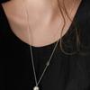 OVLA Combi Bold Ball Necklace_silver JN033