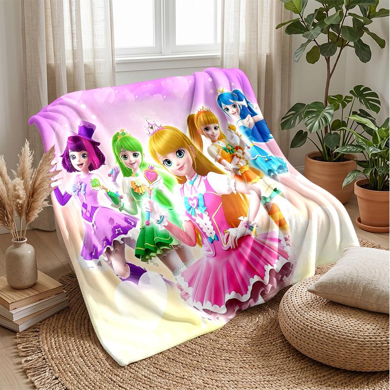 catch teeniepingPrinted Flannel Blanket Cozy Skin-Friendly Warm Throw for Couch Bed Indoor Daily Use