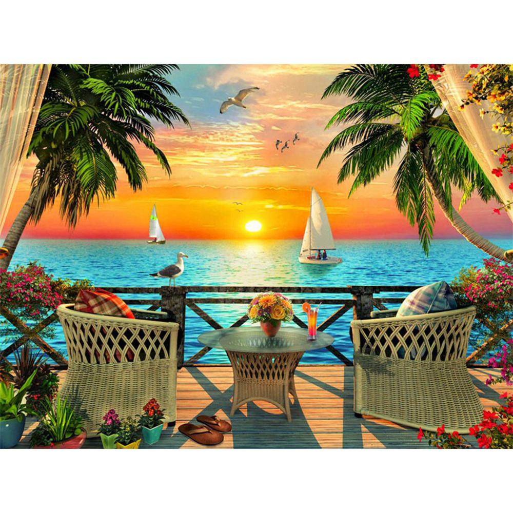 Попугай DIY 5D Алмазная картина Набор Пейзаж Алмазная мозаика Птица Вышивка крестом Ручная работа Инкрустированная вышивка стразами Домашний декор