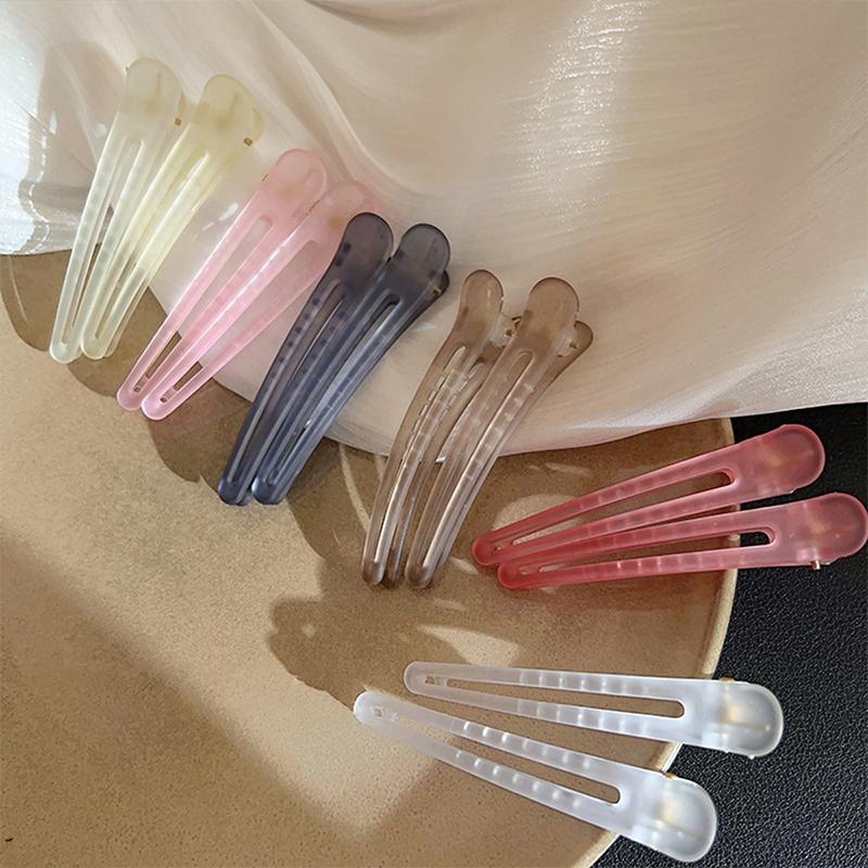 5 шт. матовые заколки-уточки, цветные заколки для волос, модные заколки для челки, парикмахерские заколки, заколки, аксессуары для головных уборов