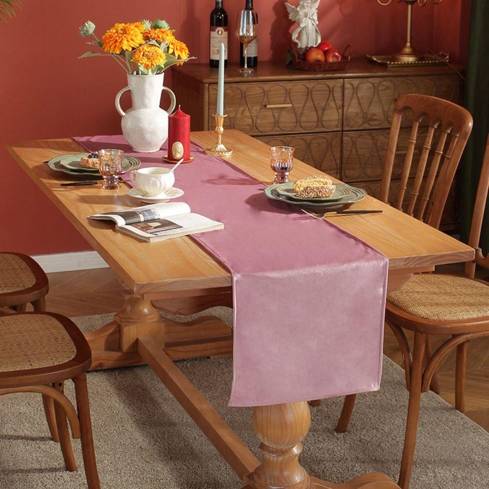 Vintage Velvet Table Runner American Style Table Cover Long Tablecloth Party Decor