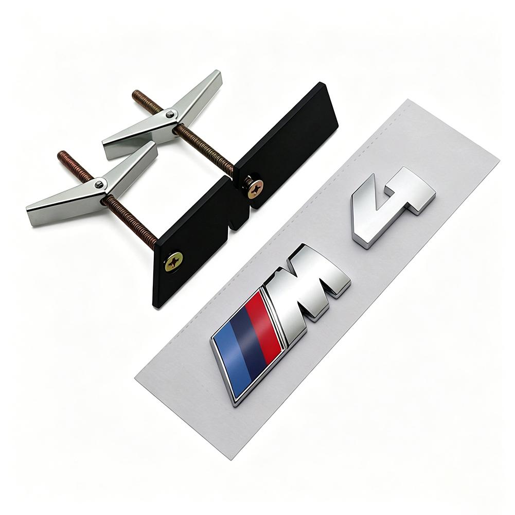 QXFA9 1Pcs M Logo 3D ABS Car Styling Front Grille Badge Emblem Accessory For BMW M M2 M3 M4 M5 M6 G80 G06 G07 G42 G14 G15 G16 F82 F20