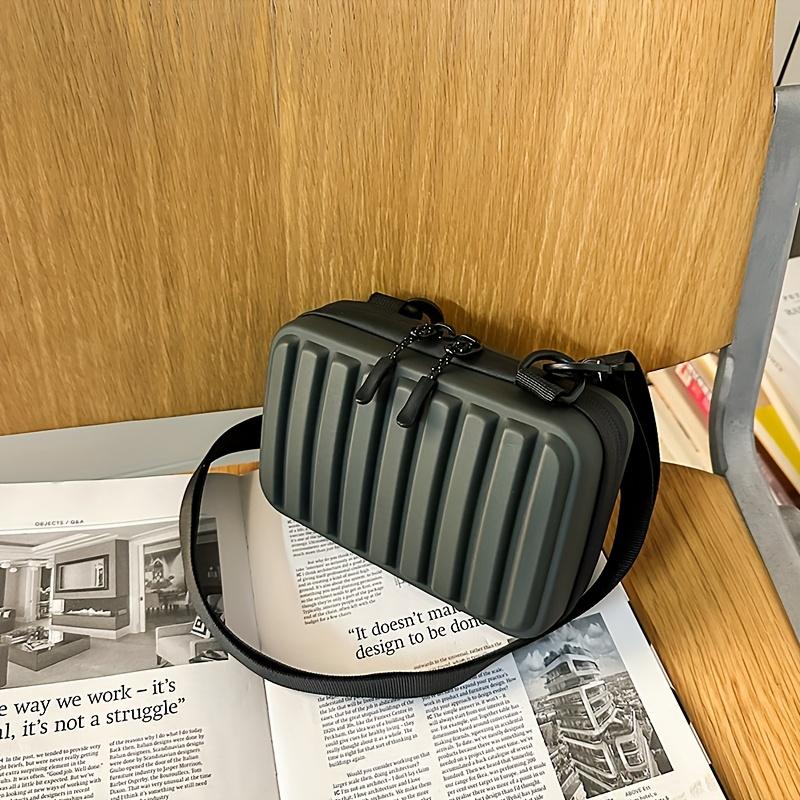 Модная сумка-бокс, мини-сумка через плечо, квадратная сумка через плечо с регулируемым ремешком, идеально подходит для мобильного телефона, внешнего аккумулятора и предметов первой необходимости для повседневного использования