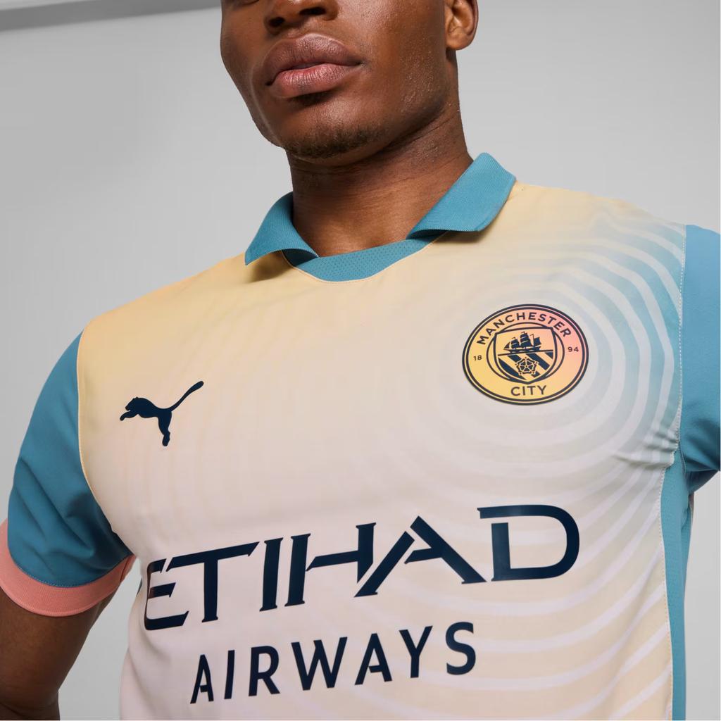 Puma Футболка унисекс с коротким рукавом и простым буквенным принтом в стиле Манчестер, цвет желтый 778616-04